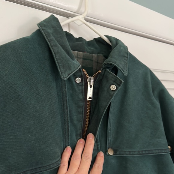 RARE Carhartt vintage green coat with plaid liner nwot! - Picture 8 of 9